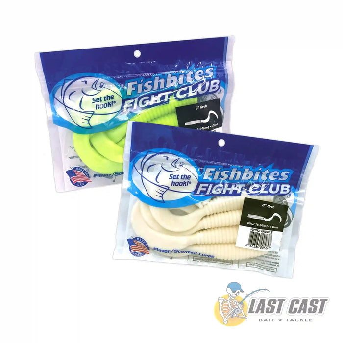 Fishbites Fight Club Lures Dirty Boxer Curly Tail 6in Various Flavours in Packaging