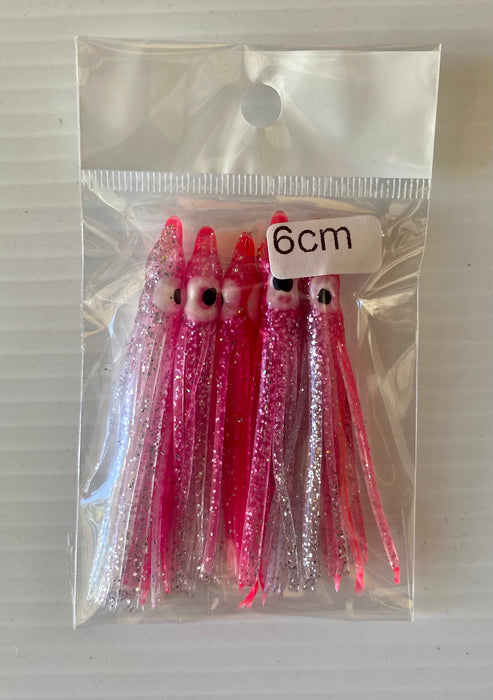 SNAPPER TACKLE - SQUID SKIRTS 6cm - 5pk