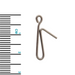 Pack of 10 Gemini Big Bait Clips for surfcasting rigs