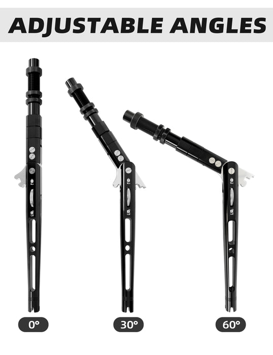 BlueWing Adjustable Bent Rod Butt V4 #2 Black