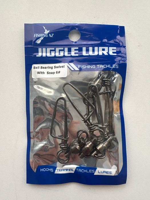 JIGGLE LURE - BALL BEARING SWIVEL WITH COASTLOCK SNAP