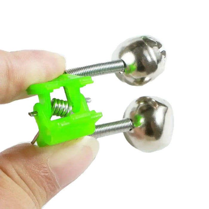Addiction Outdoors Clip-on Fishing Bite Alarm Bell Held between Fingers