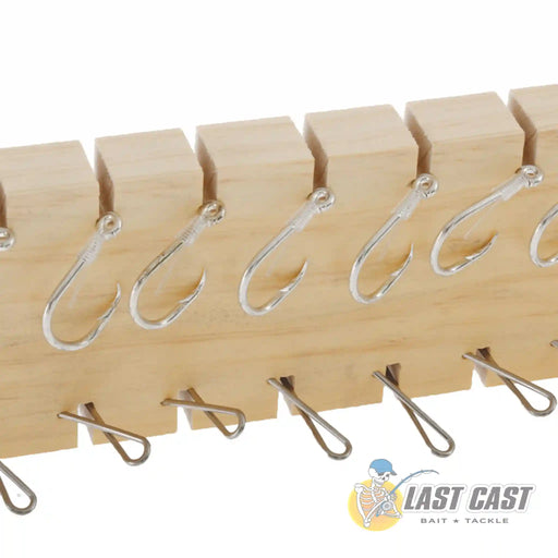 Bite Longline Trace Board Standard Traces Closeup hooks and Clips