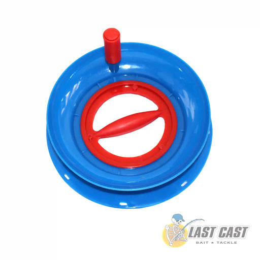 Bite Hand Caster  Hand Reel with Winder Top View Side Angle