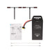 A 36V 20Ah LiFePO4 battery pack with a handle, landing gear, and a user manual on a white background.