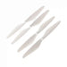 Four white plastic Condor A22S drone propellers arranged diagonally on a plain white background.