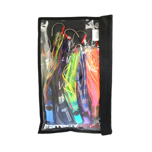 Fatboy Game Fishing Pre-Rigged Lures 5 Pack in Mesh Storage Bag