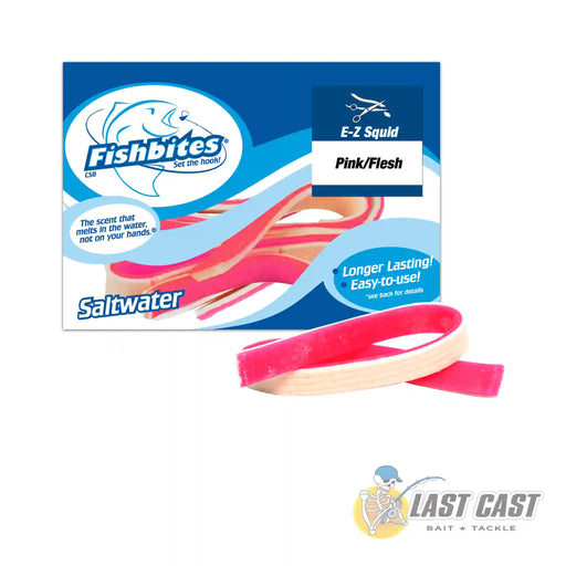 Fishbites E-Z Longer Lasting Squid Fishbites with Packaging - Pink/Flesh
