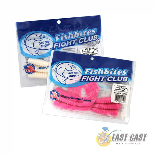 Fishbites Fight Club Lures Dirty Boxer Curly Tails in Packaging