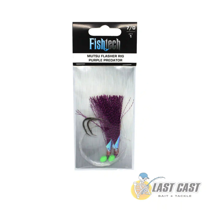 Fishtech Mutsu Flasher Rig Purple Predator 7/0