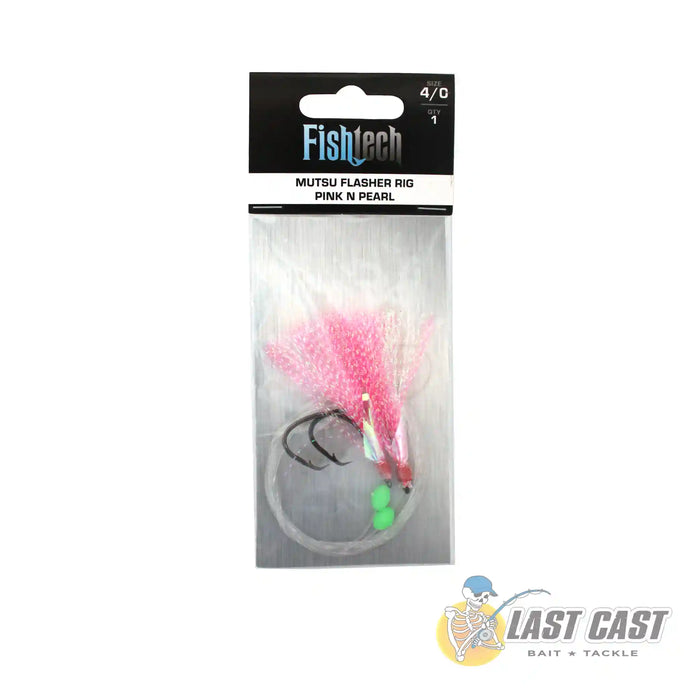 Fishtech Mutsu Economy Flasher Rig Pink n Pearl 4/0 in Packaging