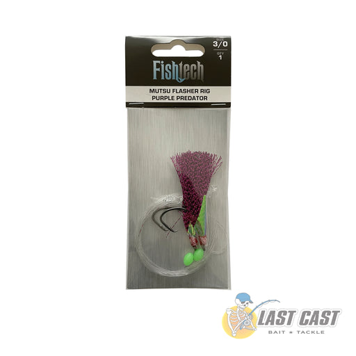 Fishtech Mutsu Flasher Rig Purple Predator 3/0