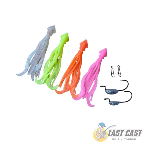 Glowbite Bleeder Series Soft Baits and Jig Heads Squidinator without Packaging