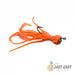 Glowbite Bleeder Series Soft Baits and Jig Heads Squidinator Orange with Jig Head