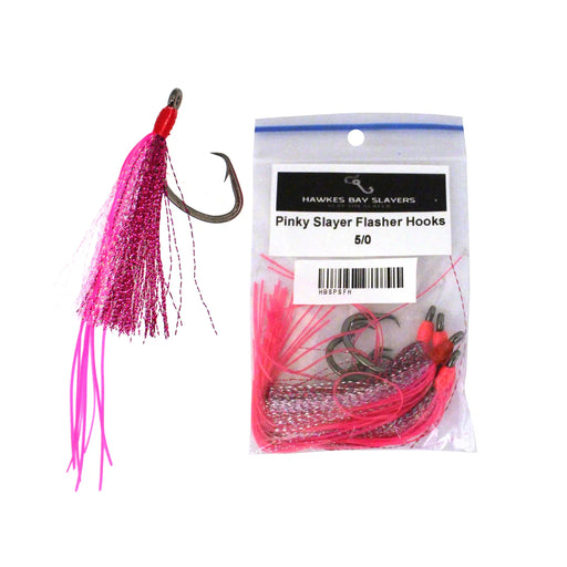HB Slayers Flasher Hooks Pinky Slayers Packaging and Single