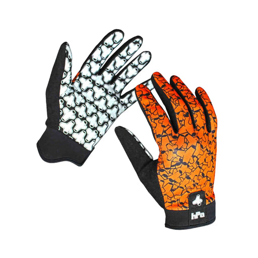 HPA Tackmax Fishing Gloves Orange Front and Back
