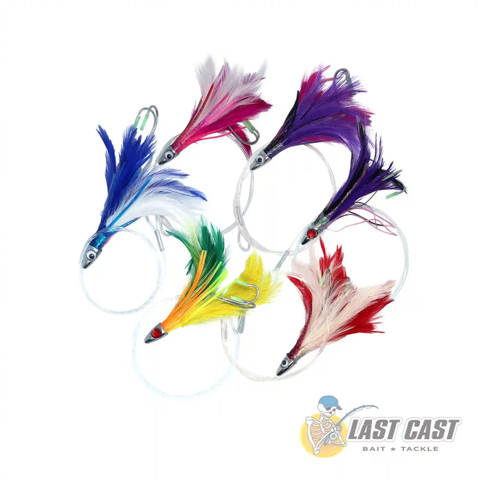 Hooker Skippy Feathers 21G Rigged 6Pck All Colours