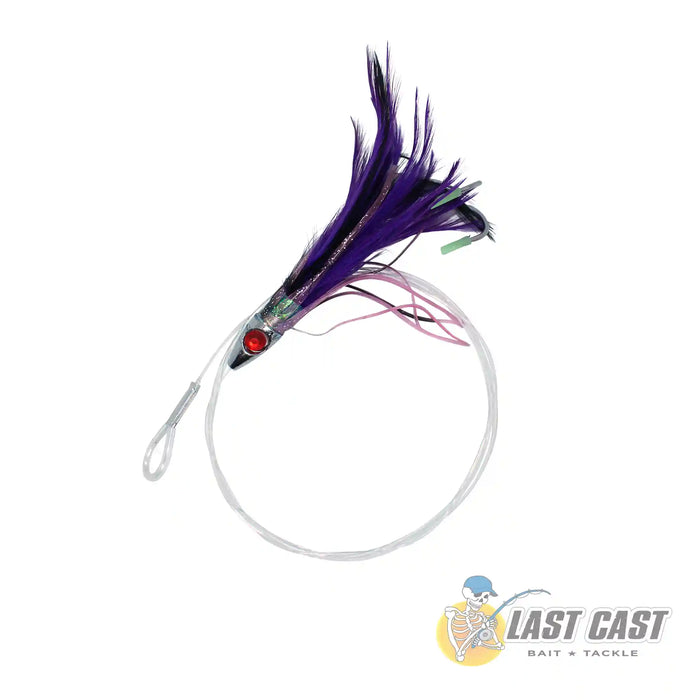 Hooker Skippy Feathers 21G Rigged 6Pck Purple Black