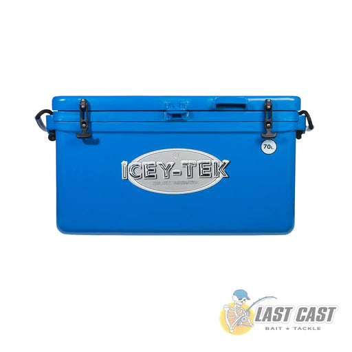 Icey-Tek Long Chilly Bin Cooler 70L Blue Front