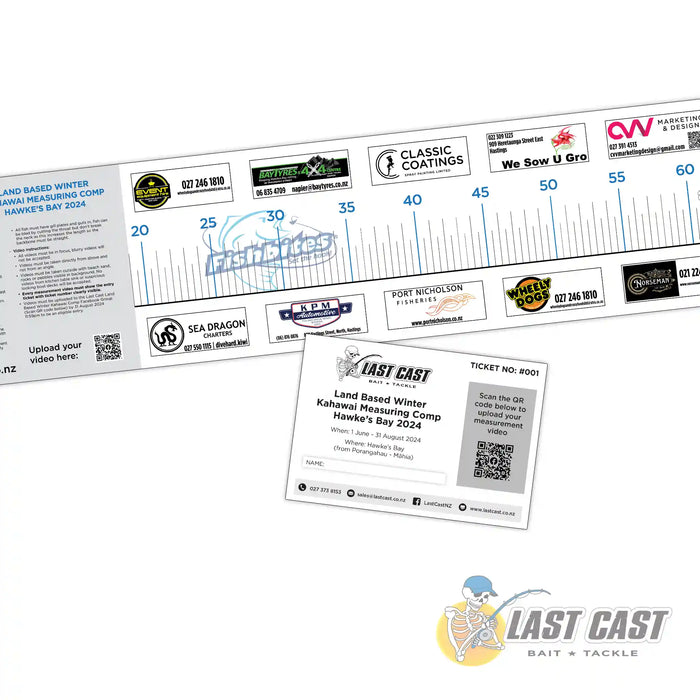 Last Cast Kahawai Measure Comp Adult Ticket with Measure Mat