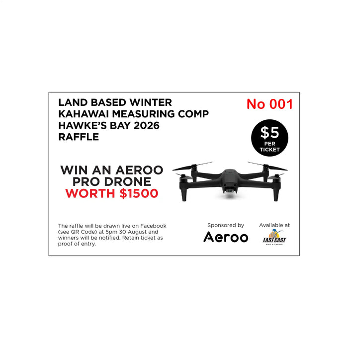 Last Cast Winter Kahawai Comp Raffle Ticket