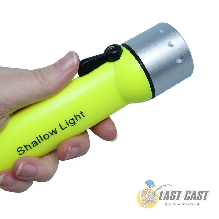 Last Cast LED Dive Light Torch Held in Hand