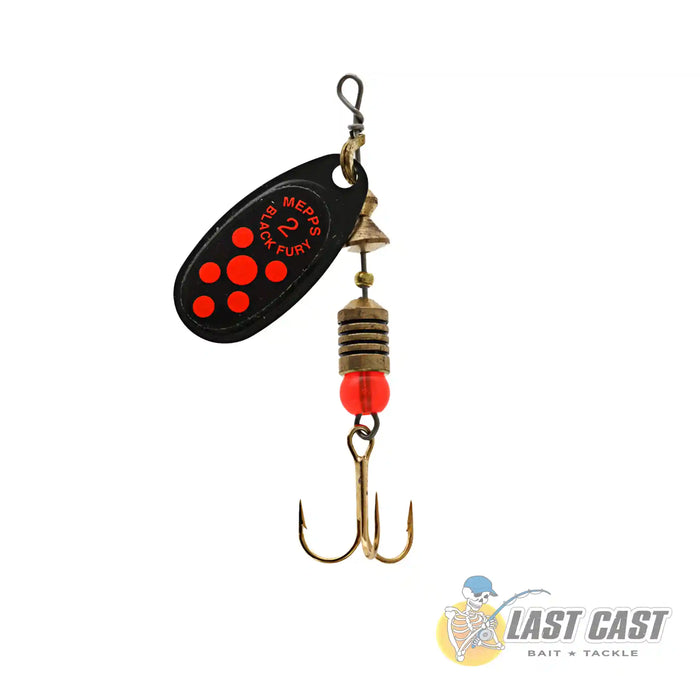 Mepps Black Fury Trebble Spinner Lure 2 Orange Red