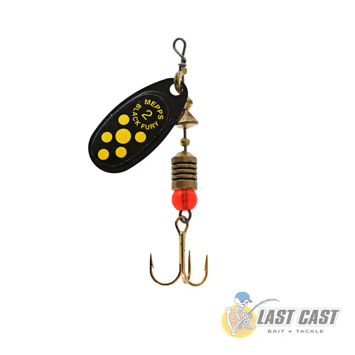 Mepps Black Fury Trebble Spinner Lure 2 Yellow