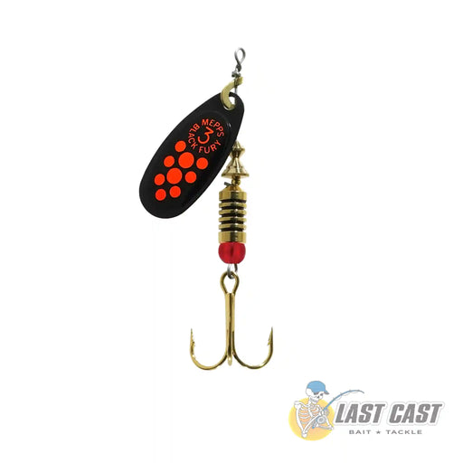 Mepps Black Fury Trebble Spinner Lure 3 Orange Red