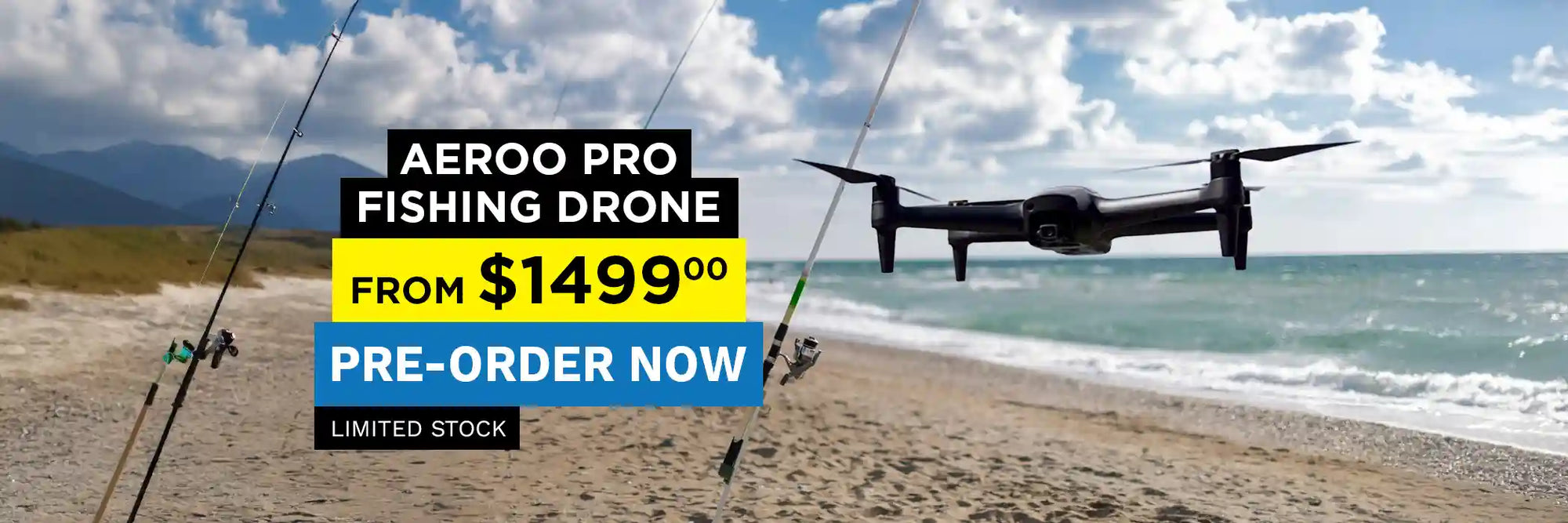 Aeroo Pro Fishing Drone from $1499