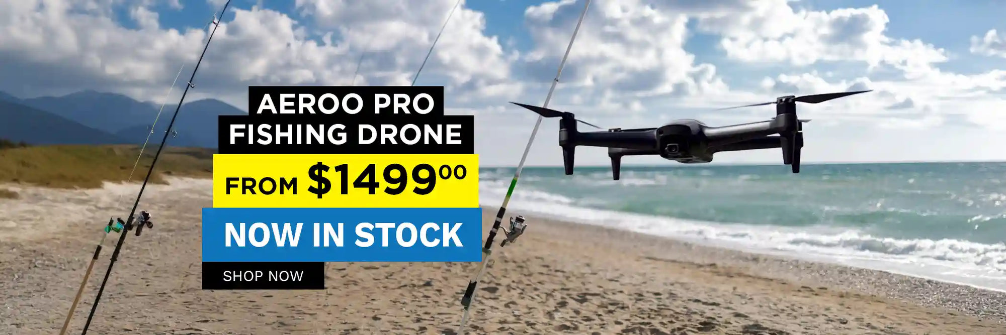 Aeroo Pro Fishing Drone from $1499