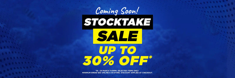 Stocktake Sale Coming Soon