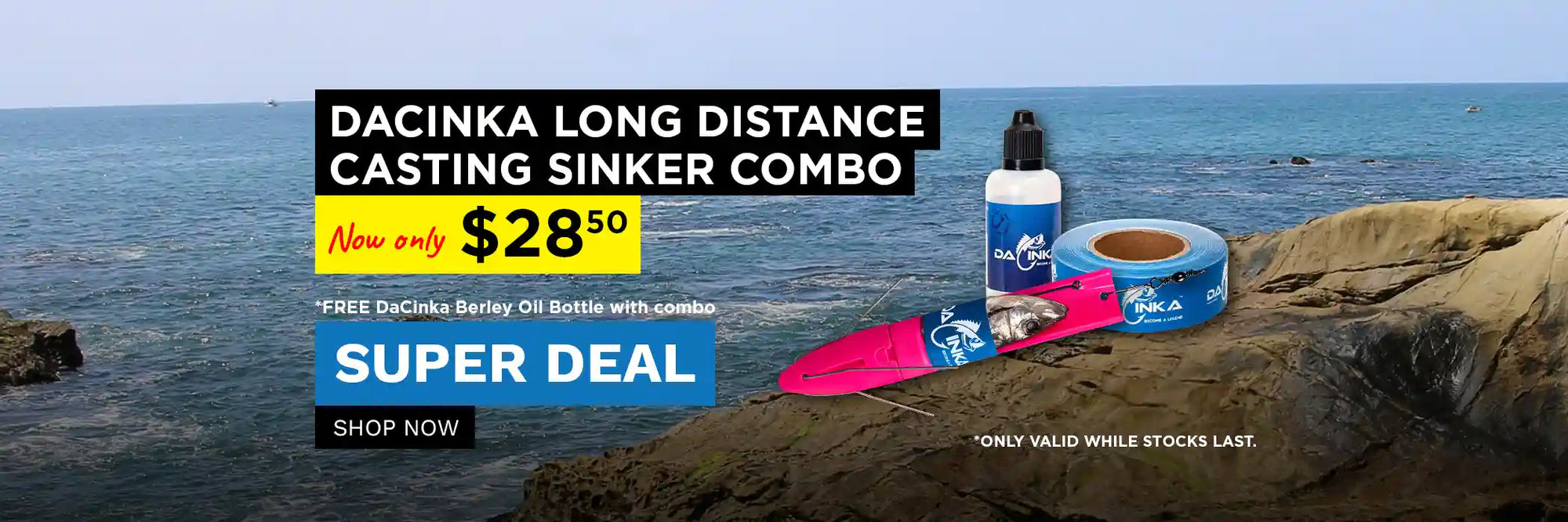 Dacinka Combo with free berley oil bottle only $28.50