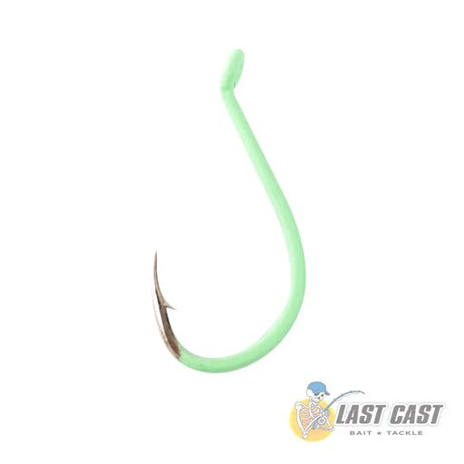 Wise Angler Beak Hook Extra Long Point in Luminous Green Single Hook without Packaging