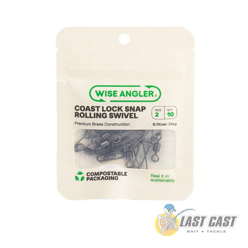 Wise Angler Coast Lock Snap Rolling Swivel in Packaging Size 2