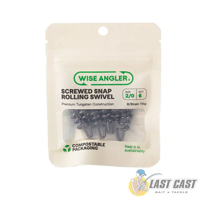 Wise Angler Screwed Snap Rolling Swivel in Packaging Size 2/0