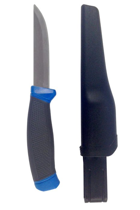 LAST CAST - BLUE BAIT KNIFE WITH PLASTIC SHEATH