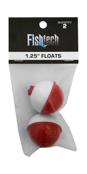 FISHTECK - FLOATS 1.25 INCH 2 PACK