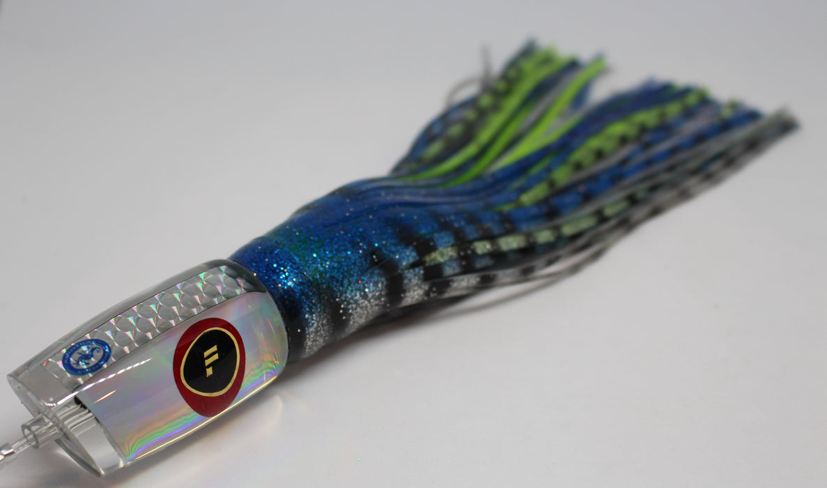 FRONTEIRA - SCORPIO SOFT COMET HEAD ANGLED - 11 INCH LURE  - BLUE SALAD III