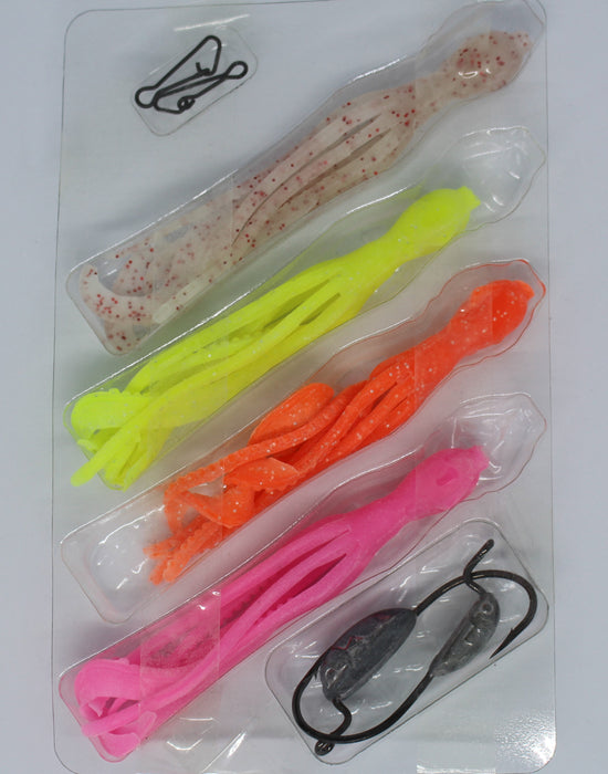 GLOWBITE - BLEEDER SERIES SOFT BAITS & JIG HEADS - SQUIDINATORS