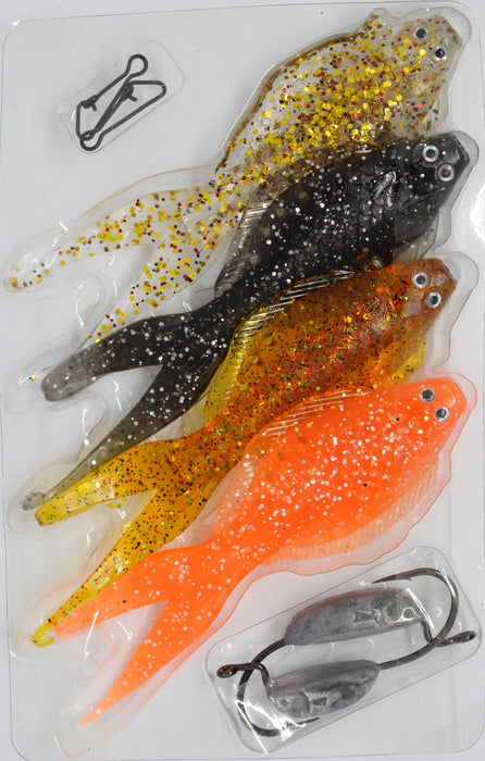 GLOWBITE - BLEEDER SERIES SOFT BAITS & JIG HEADS - DRAGSTERS