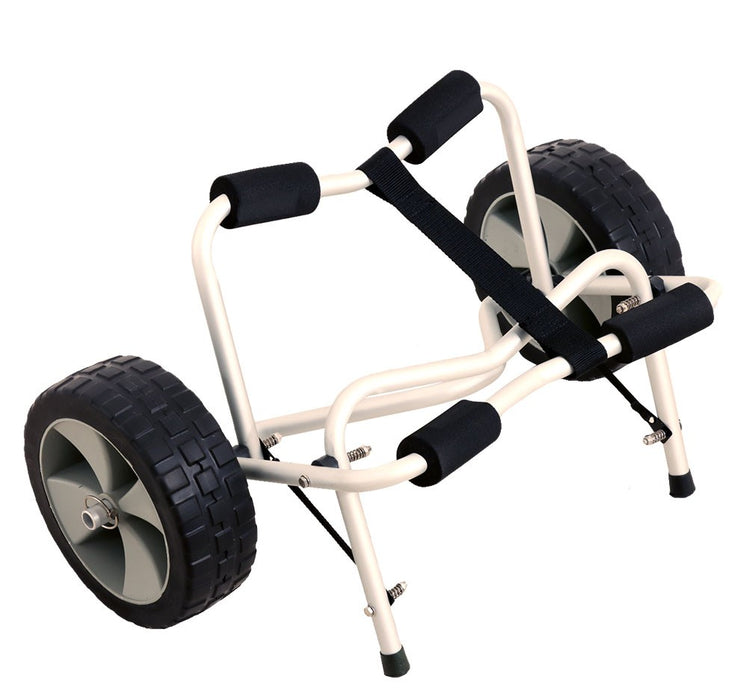 NZ KAYAKER -  FOLDING KAYAK TROLLEY WITH ZERO PRESSURE WHEELS