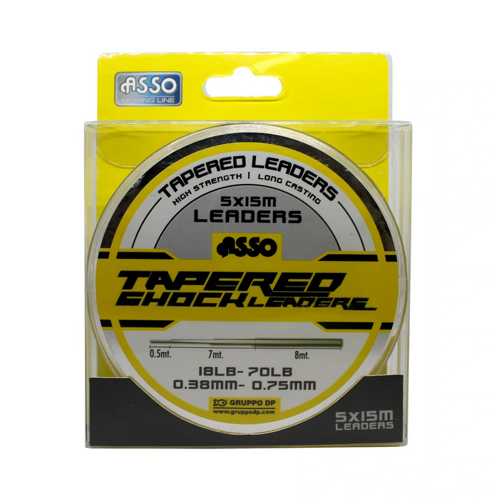 ASSO - TAPERED SHOCKLEADER - CLEAR